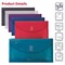 Better Office Products Reusable Poly Envelopes, 975in x 55in Asst'd Colors, Transparent, Side Loading, 1in Gusset, 36PK 34636-36PK - alternate 3